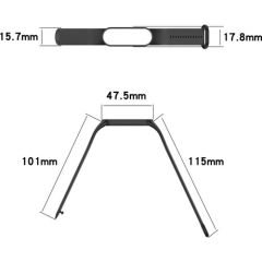 Case 4U Xiaomi Mi Band 6 / Mi Band 5 Akıllı Bileklik Kordonu Silikon Kum Siyah