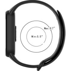 Case 4U Xiaomi Mi Band 6 / Mi Band 5 Akıllı Bileklik Kordonu Silikon Kum Siyah