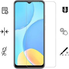 Case 4U Samsung Galaxy M32 Uyumlu Cam Ekran Koruyucu 9H Sert Temperli Şeffaf