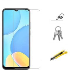 Case 4U Samsung Galaxy M32 Uyumlu Cam Ekran Koruyucu 9H Sert Temperli Şeffaf