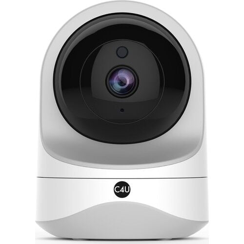 C4U Akıllı Güvenlik Kamerası 360 Derece Dönebilen Kızılötesi Gece Görüşlü IP Kamera HD 1080p - 637JBU