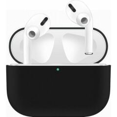 Case 4U Apple Airpods Pro Tam Kaplayan Silikon Kılıf - Siyah