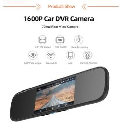 Xiaomi 70mai D04 Aynalı Araç İçi Kamera - 140° Geniş Açı Lens - 1600p - Distribütör Garantili