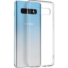 Case 4U Samsung Galaxy S10 Plus Uyumlu Kılıf Süper Silikon Arka Kapak Şeffaf