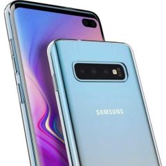 Case 4U Samsung Galaxy S10 Plus Uyumlu Kılıf Süper Silikon Arka Kapak Şeffaf