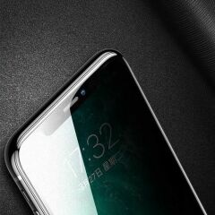 Case 4U Apple iPhone 11 Cam Ekran Koruyucu Tam Kaplayan Hayalet Privacy Siyah