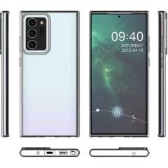 Case 4U Samsung Galaxy Note 20 Ultra Kılıf Süper Silikon Arka Kapak Şeffaf