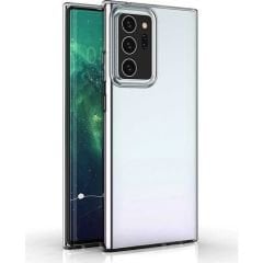 Case 4U Samsung Galaxy Note 20 Ultra Kılıf Süper Silikon Arka Kapak Şeffaf