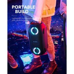 Anker Rave Mini 80W Kablosuz Bluetooth Hoparlör - IPX7 - TWS Party Speaker - Ses Bombası