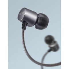 Anker SoundBuds Verve 3.5mm Universal Dahili Mikrofonlu Kablolu Kulaklık - Siyah - A3801