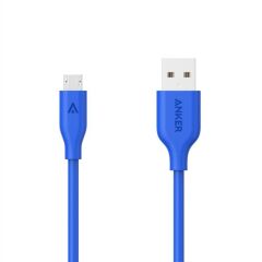 Anker PowerLine Micro USB Şarj/ Data Kablosu 1.8 Metre - Mavi - A8133