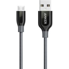 Anker Powerline+ Micro USB Örgülü Şarj/Data Kablosu 0.9 Metre - Gri -A8142