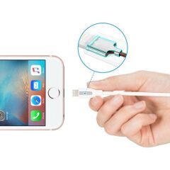 Anker PowerLine+ Lightning 0.9 Metre Örgülü Apple Lisanslı iPhone iPad Kablo - Beyaz - Taşıma Çantalı - A8121