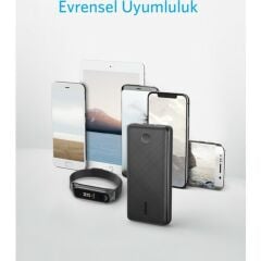 Anker PowerCore Select 20000 mAh Taşınabilir Hızlı Şarj Cihazı - PowerIQ 2.0 18W Çift Çıkışlı Powerbank - Siyah - A1363
