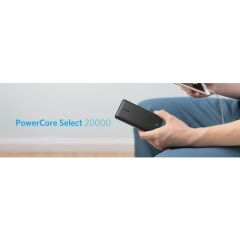 Anker PowerCore Select 20000 mAh Taşınabilir Hızlı Şarj Cihazı - PowerIQ 2.0 18W Çift Çıkışlı Powerbank - Siyah - A1363