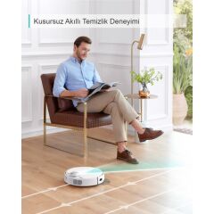 Anker Eufy RoboVac L70 Hybrid Akıllı Robot Süpürge - Silme ve Süpürme - Laser Navigasyon - Wi-Fi Uygulama Destekli - HEPA Filtreli - T2190