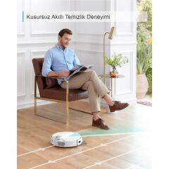 Anker Eufy RoboVac L70 Hybrid Akıllı Robot Süpürge - Silme ve Süpürme - Laser Navigasyon - Wi-Fi Uygulama Destekli - HEPA Filtreli - T2190 