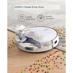 Anker Eufy RoboVac L70 Hybrid Akıllı Robot Süpürge - Silme ve Süpürme - Laser Navigasyon - Wi-Fi Uygulama Destekli - HEPA Filtreli - T2190