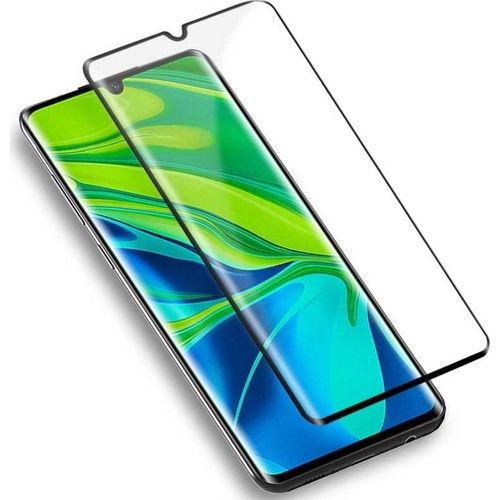 Case 4U Xiaomi Mi Note 10 / Note 10 Lite / Note 10 Pro Kılıf Ekran Koruyucu Tam Kaplayan 5D Siyah