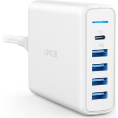 Anker Premium 60W PowerPort Speed 5 Power Delivery Hızlı Şarj Aleti - Beyaz