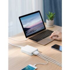 Anker Premium 60W PowerPort Speed 5 Power Delivery Hızlı Şarj Aleti - Beyaz