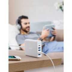 Anker Premium 60W PowerPort Speed 5 Power Delivery Hızlı Şarj Aleti - Beyaz