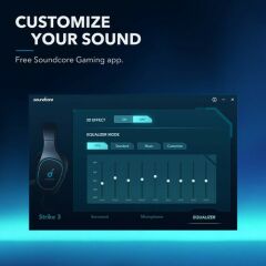 Anker SoundCore Strike 3 7.1 Surround USB Oyuncu Kulaklığı - Siyah - A3830