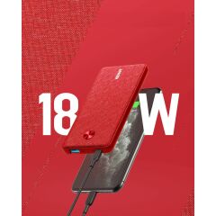 Anker PowerCore III Sense 10000 mAh Taşınabilir Şarj Cihazı - USB-C 18W PD Powerbank - Pembe