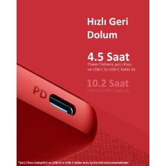 Anker PowerCore III Sense 10000 mAh Taşınabilir Şarj Cihazı - USB-C 18W PD Powerbank - Pembe