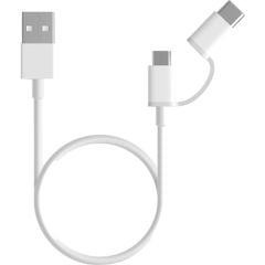 Xiaomi 2 in 1 Micro USB - Type-C Şarj kablosu – 100 cm