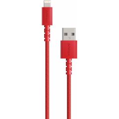 Anker PowerLine Select+ Apple Lightning 0.9m Naylon USB Kablo - Kırmızı - MFI Lisanslı