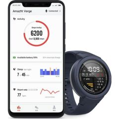 Xiaomi Amazfit Verge Akıllı Saat Lacivert Distribütör Garantili