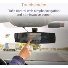 Xiaomi Yi Aynalı Araç Kamerası - Ön ve Arka Kamera - 1080P - 138° Görüş Açısı - Wifi - Darbe Anı Acil Kayıt