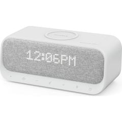 Anker SoundCore Wakey Qi Hızlı Kablosuz Şarjlı Çalar Saat FM Radyo -Stereo Hoparlör - A3300 - Gri