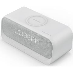 Anker SoundCore Wakey Qi Hızlı Kablosuz Şarjlı Çalar Saat FM Radyo -Stereo Hoparlör - A3300 - Gri
