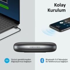 Anker PowerConf Bluetooth Konferans Cihazı Kablosuz Mikrofonlu Hoparlör