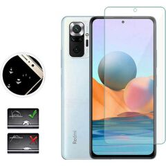 Case 4U Xiaomi Redmi Note 10 Pro Cam Ekran Koruyucu 9H Esnek Nano