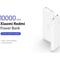 Xiaomi Redmi 10000 Mah Taşınabilir Hızlı Şarj Cihazı  - Powerbank - Beyaz