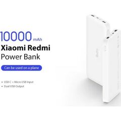 Xiaomi Redmi 10000 Mah Taşınabilir Hızlı Şarj Cihazı  - Powerbank - Beyaz