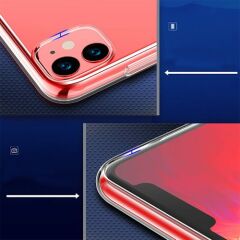 Case 4U Apple iPhone 11 Kılıf Ultra İnce Silikon Arka Kapak İmax Şeffaf