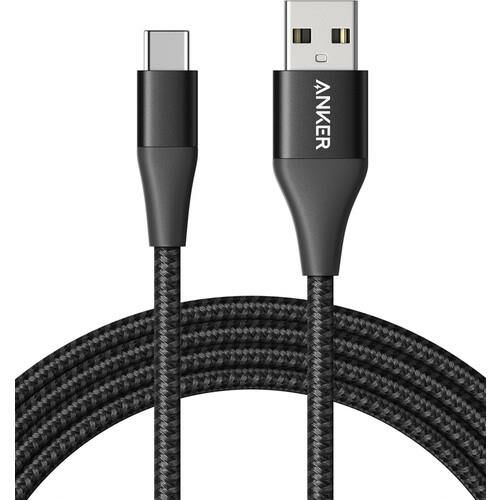Anker PowerLine+ II USB 3.0 Type-C 1.8m Şarj/Data Kablosu Siyah