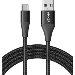 Anker PowerLine+ II USB 3.0 Type-C 1.8m Şarj/Data Kablosu Siyah
