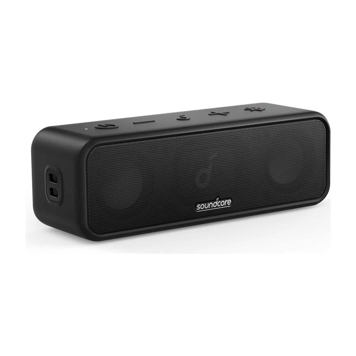 Anker SoundCore 3 16W Bluetooth Stereo Hoparlör IPX7 Suya Dayanıklılık - 24 Saate Varan Şarj - Siyah - A3117