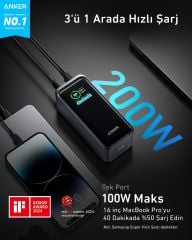 Anker 735 PowerCore 20K Powerbank  A1336 Siyah