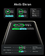 Anker 735 PowerCore 20K Powerbank  A1336 Siyah