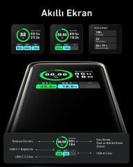 Anker 735 PowerCore 20K Powerbank  A1336 Siyah