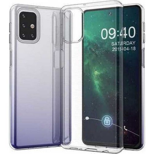 Case 4U Samsung Galaxy M31S Kılıf Süper Silikon Arka Kapak Şeffaf