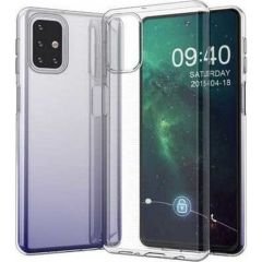 Case 4U Samsung Galaxy M31S Kılıf Süper Silikon Arka Kapak Şeffaf
