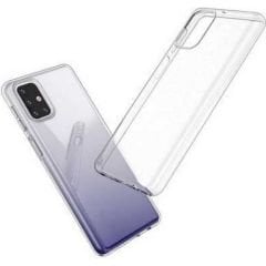 Case 4U Samsung Galaxy M31S Kılıf Süper Silikon Arka Kapak Şeffaf