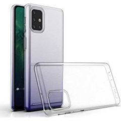 Case 4U Samsung Galaxy M31S Kılıf Süper Silikon Arka Kapak Şeffaf